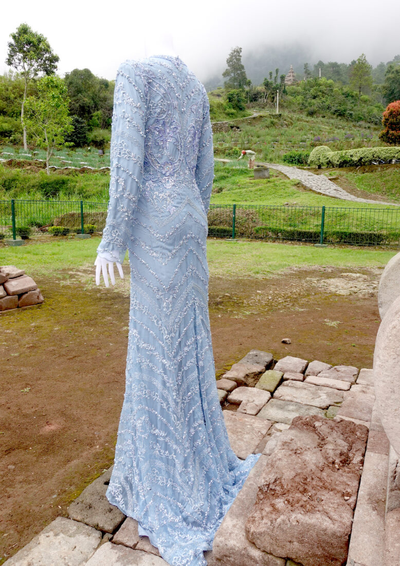 Gaun Mermaid Biru Syar'i