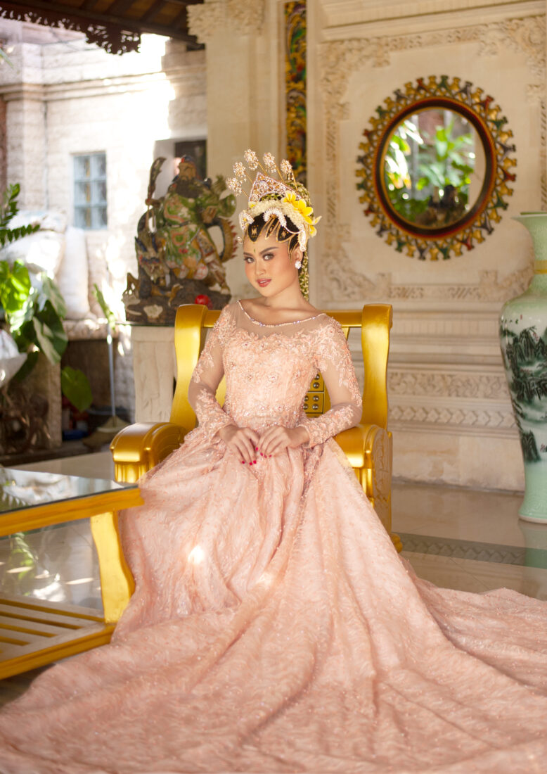 Gaun Bali Tresna Peach
