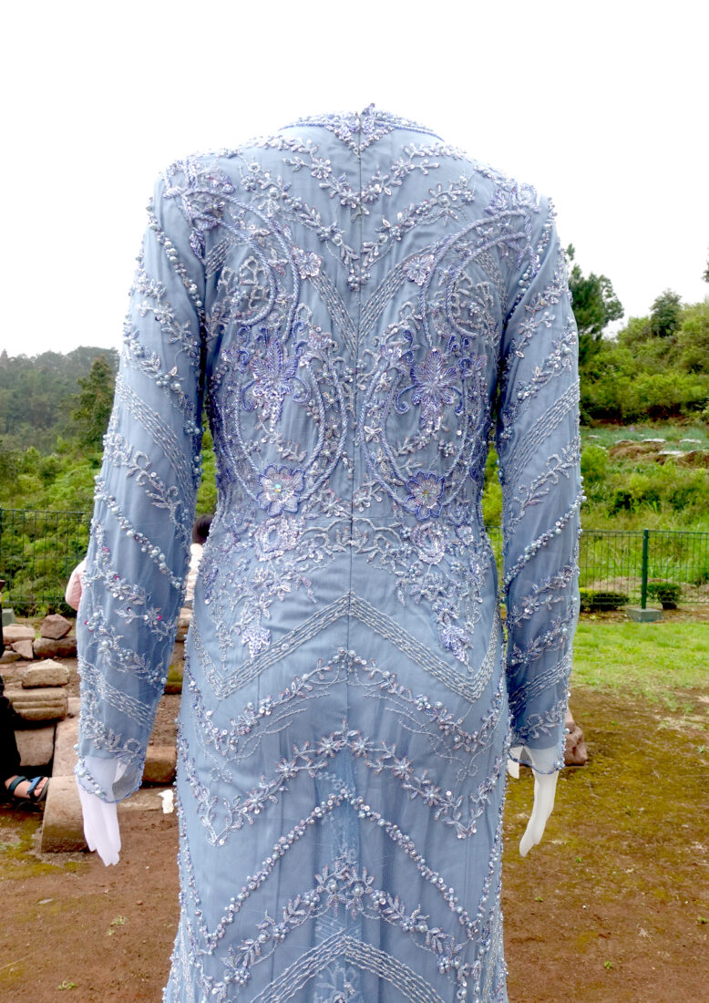 Gaun Mermaid Biru Syar'i