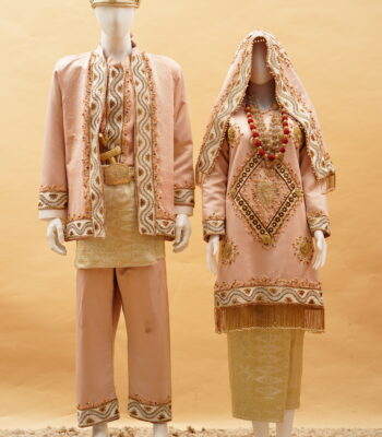 Baju Koto Gadang Peach Gold 2