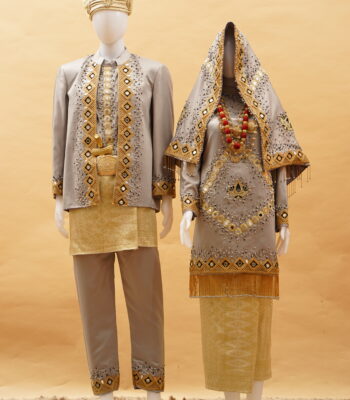 Baju Koto Gadang Abu-Abu Gold