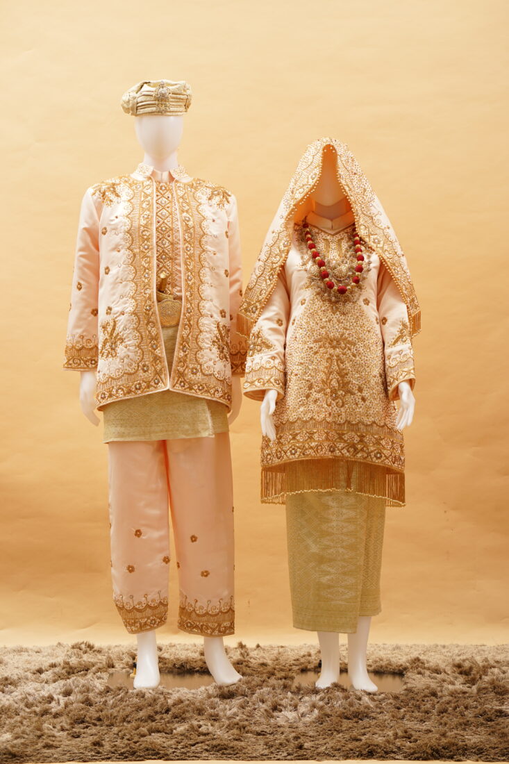 Baju Koto Gadang Baby Peach Gold