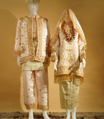 Baju Koto Gadang Baby Peach Gold