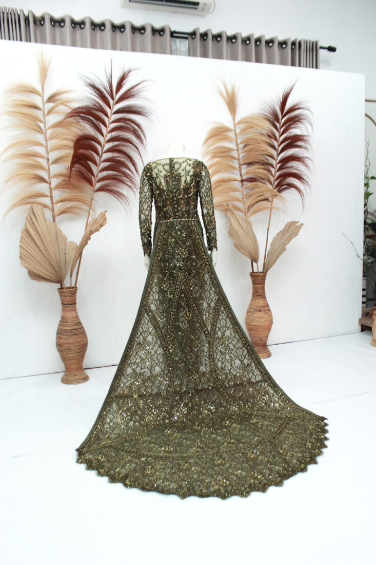 Kebaya Hijau Olive 001