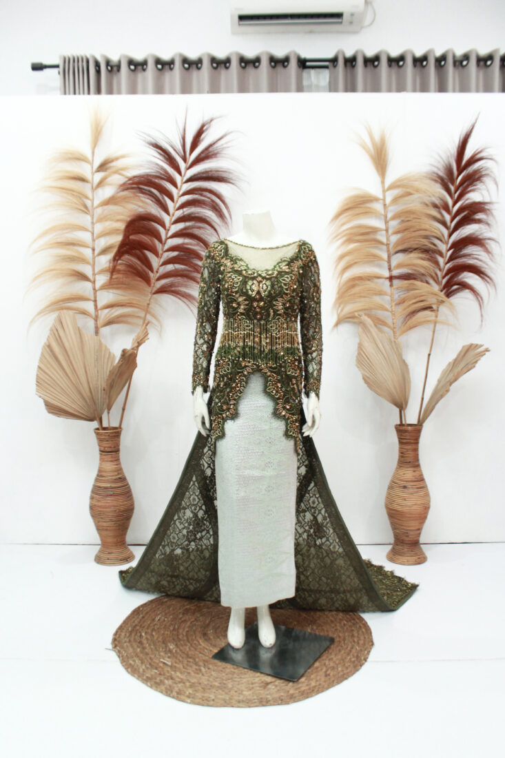 Kebaya Hijau Olive 001