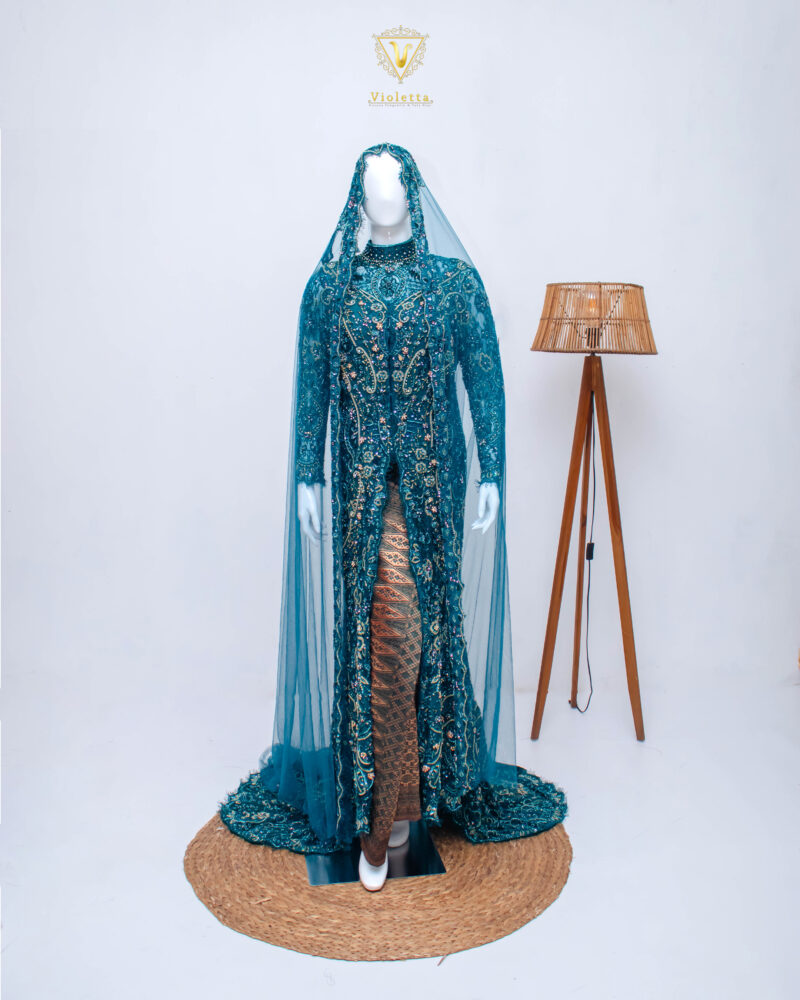 Kebaya Hijau Emerald 003