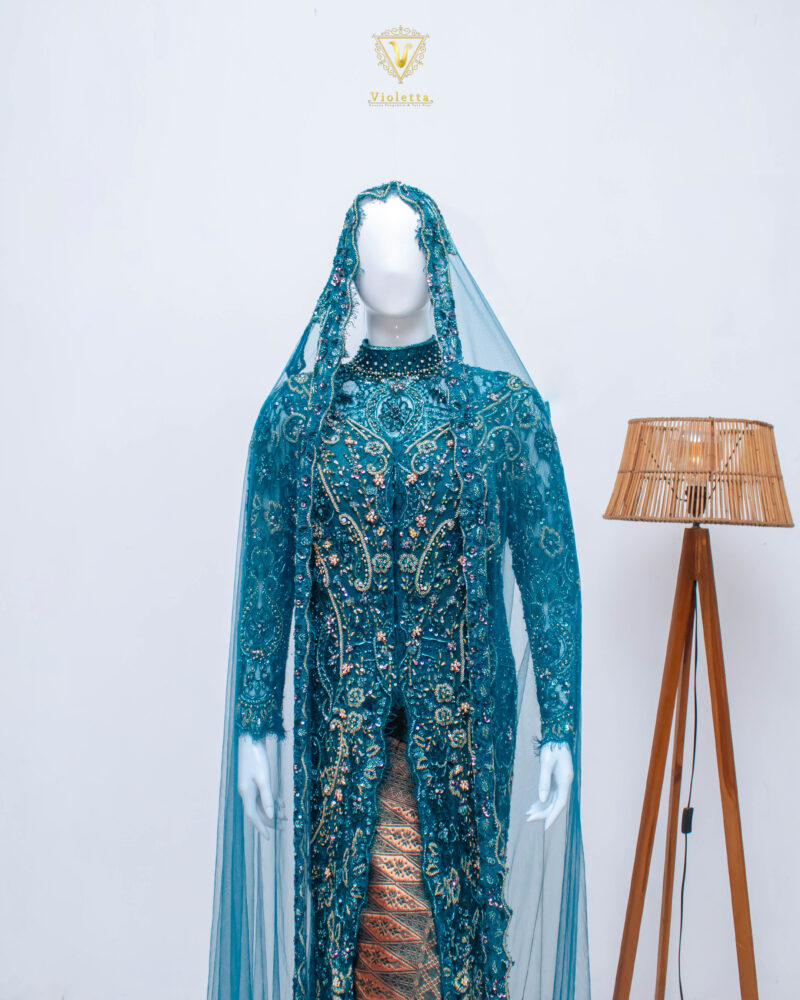 Kebaya Hijau Emerald 003