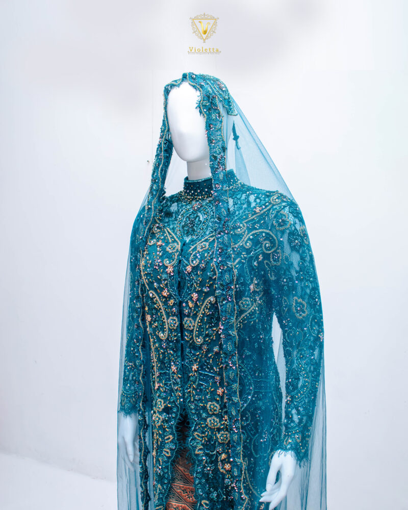 Kebaya Hijau Emerald 003