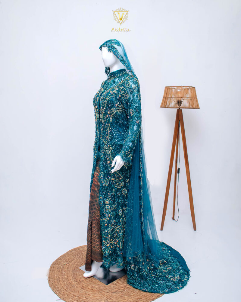 Kebaya Hijau Emerald 003