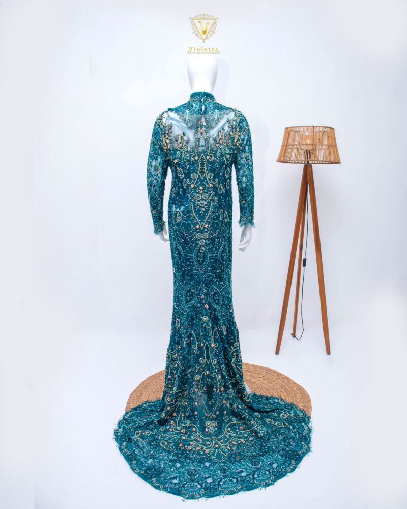Kebaya Hijau Emerald 003