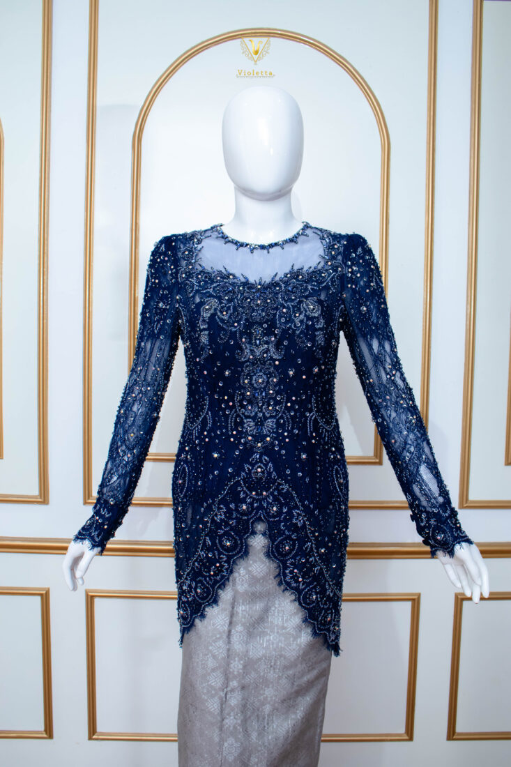 Kebaya Lamaran dan Wisuda Biru 001