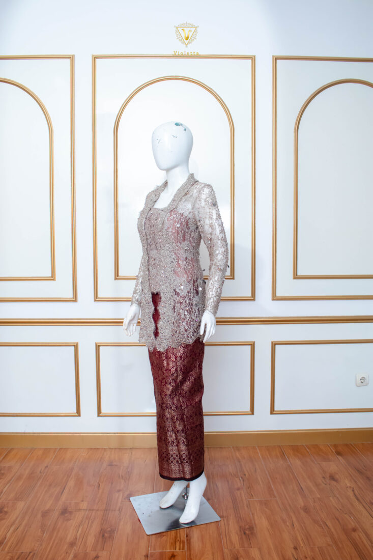 Kebaya Lamaran Silver 001