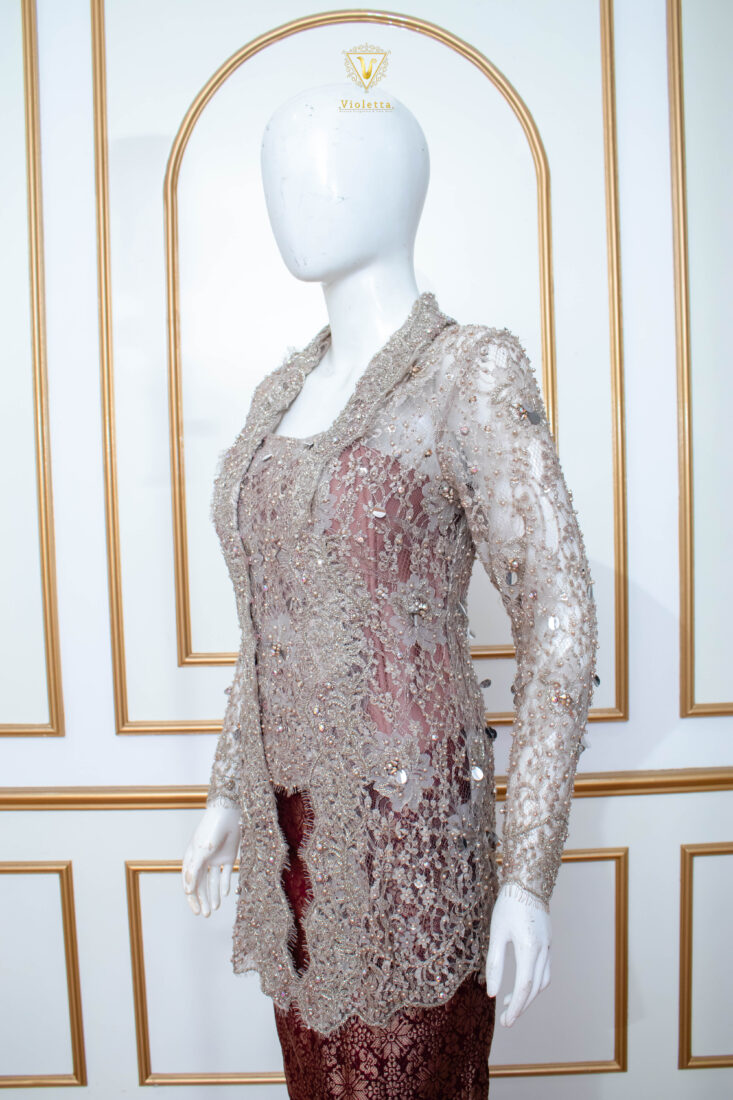 Kebaya Lamaran Silver 001