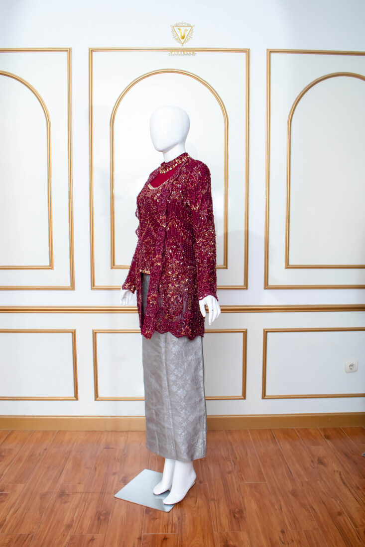 Kebaya Lamaran Merah 003
