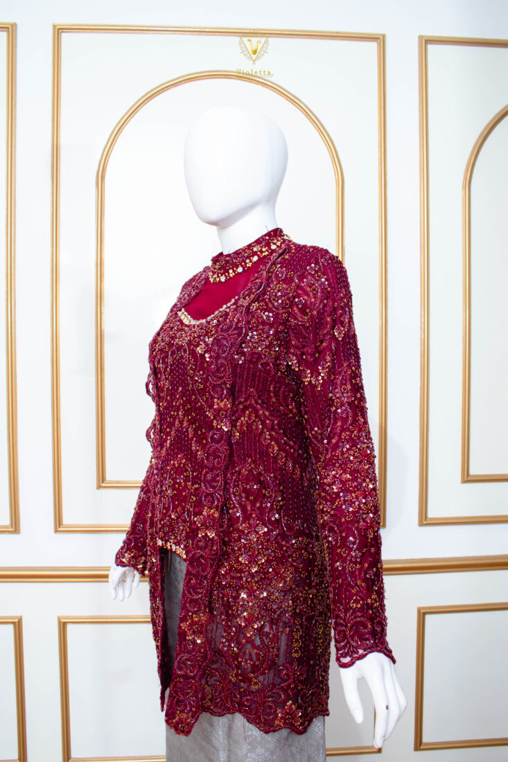 Kebaya Lamaran Merah 003