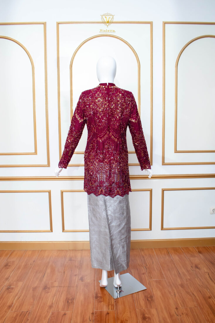 Kebaya Lamaran Merah 003