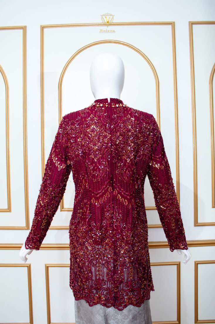 Kebaya Lamaran Merah 003