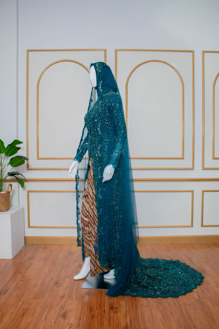 Kebaya Hijau Emerald 005
