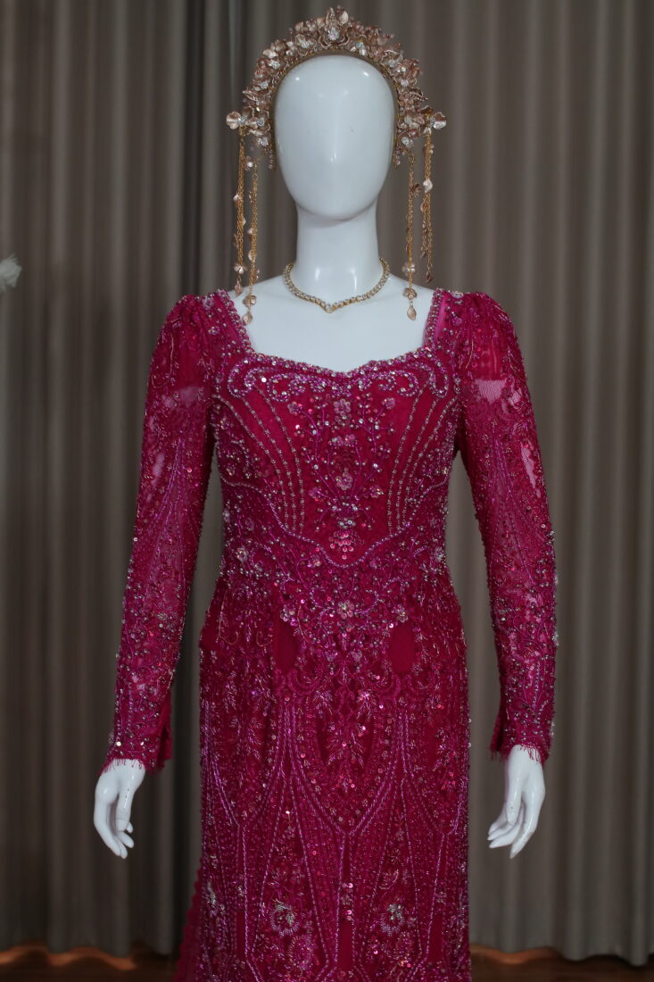 Gaun Fushia Tiara Pink